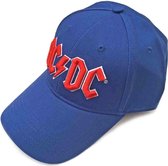 AC/DC - Red Logo Baseball pet - Blauw