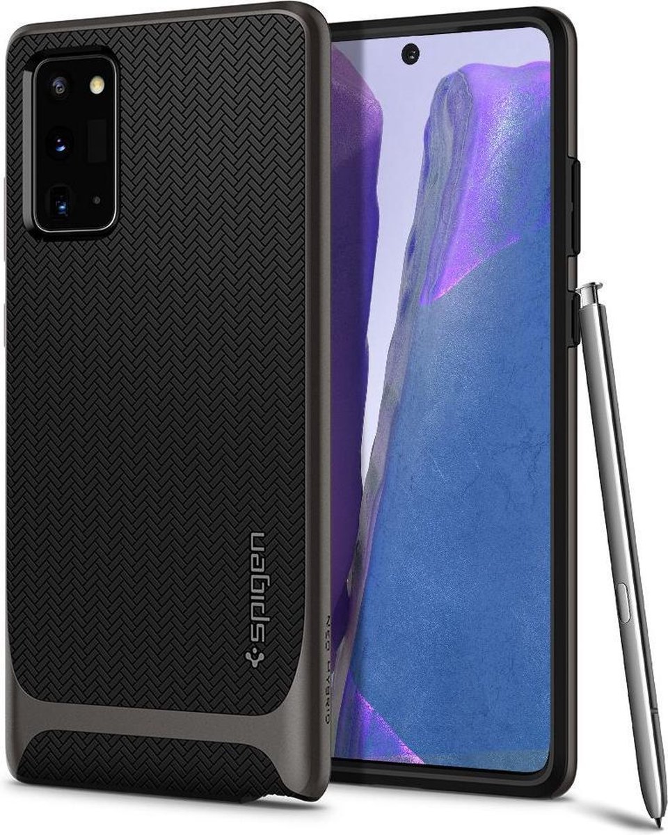 Spigen Neo Hybrid Hoesje Geschikt voor Samsung Galaxy Note 20 Gunmetal