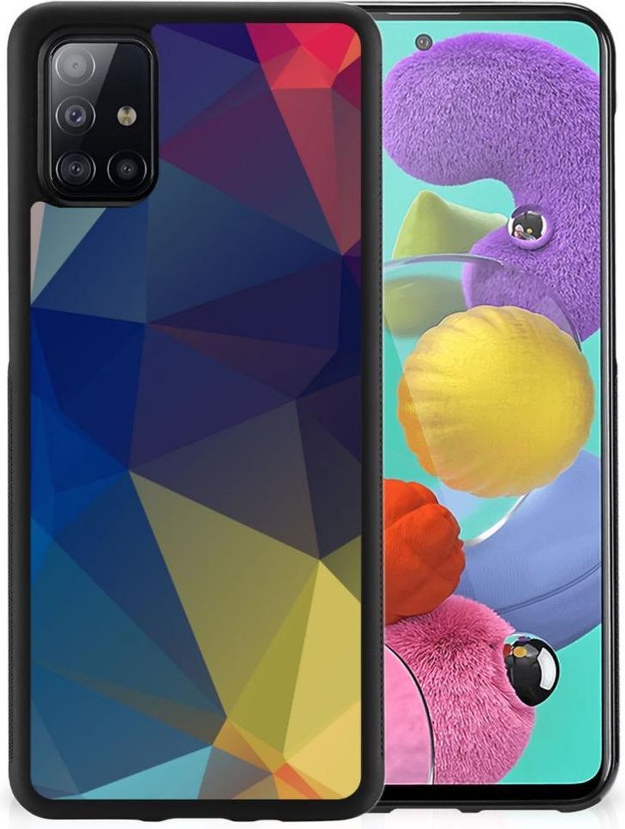 Samsung Galaxy A51 Grip Case Polygon Dark