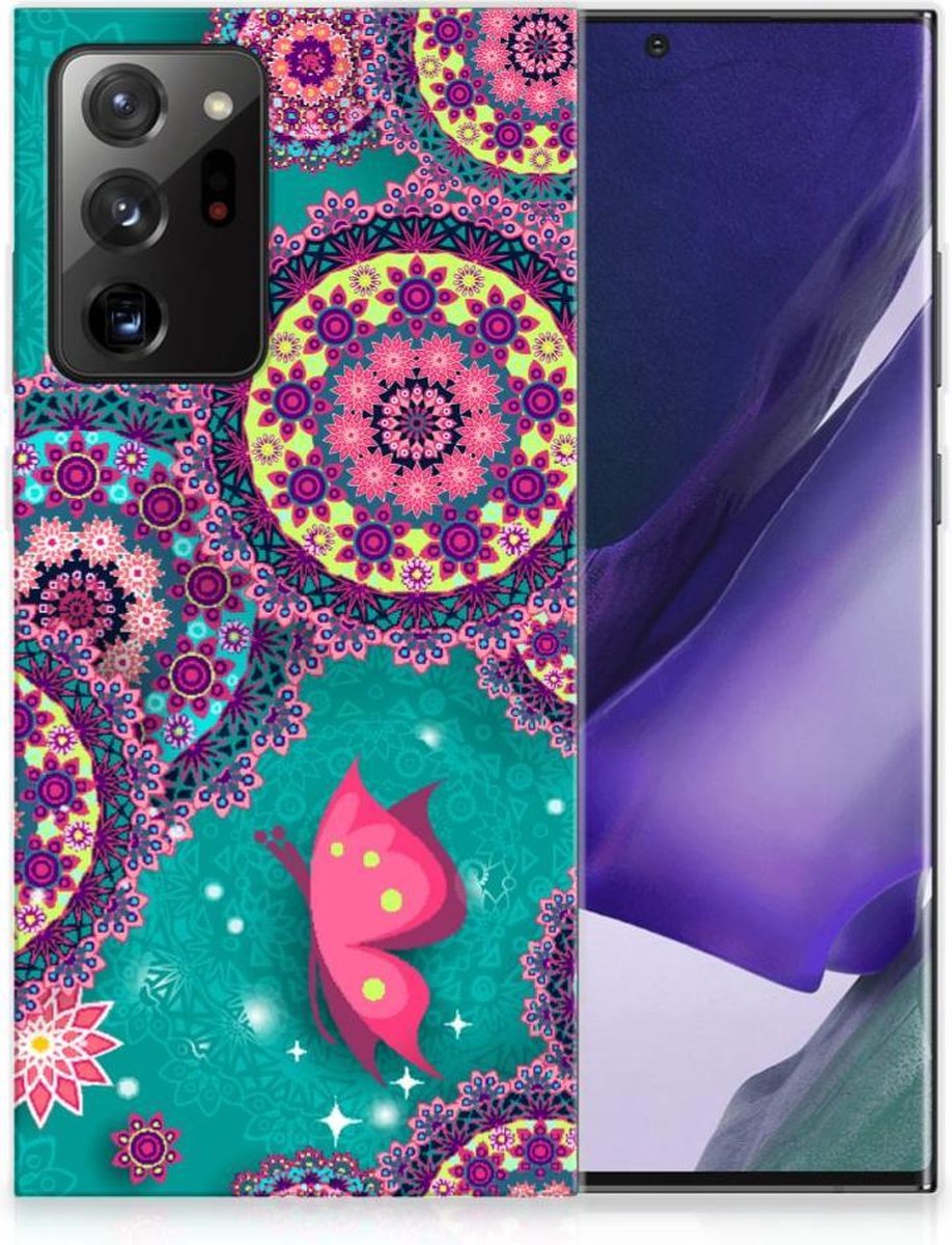 Samsung Galaxy Note20 Ultra Hoesje maken Cirkels en Vlinders