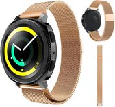Milanees Smartwatch bandje - Geschikt voor  Samsung Gear Sport Milanese band - rosé goud - Horlogeband / Polsband / Armband