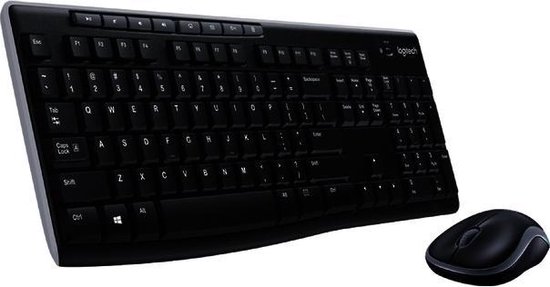 Logitech MK270 Draadloos Toetsenbord en Muis Qwerty Logitech MK270 Draadloos Toetsenbord en Muis Qwerty