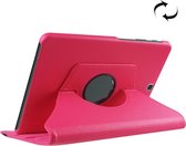 Let op type!! Samsung Galaxy Tab S2 9.7 / T815 horizontaal Litchi structuur PU leren Flip Hoesje met 360 graden draaiende houder (hard roze)