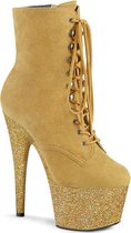Pleaser Plateau Laarzen, Paaldans schoenen -36 Shoes- ADORE-1020FSMG Paaldans schoenen Geel