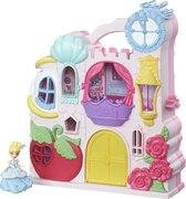 Disney Princess mini prinsessen kasteel met Assepoester popje in Little Kingdom draagkoffer
