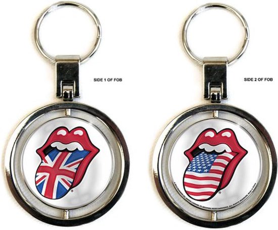 The Rolling Stones - UK & US Tongues Sleutelhanger - Multicolours