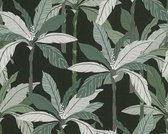 PALMBOMEN BEHANG | Botanisch - zwart groen wit - A.S. Création Geo Nordic