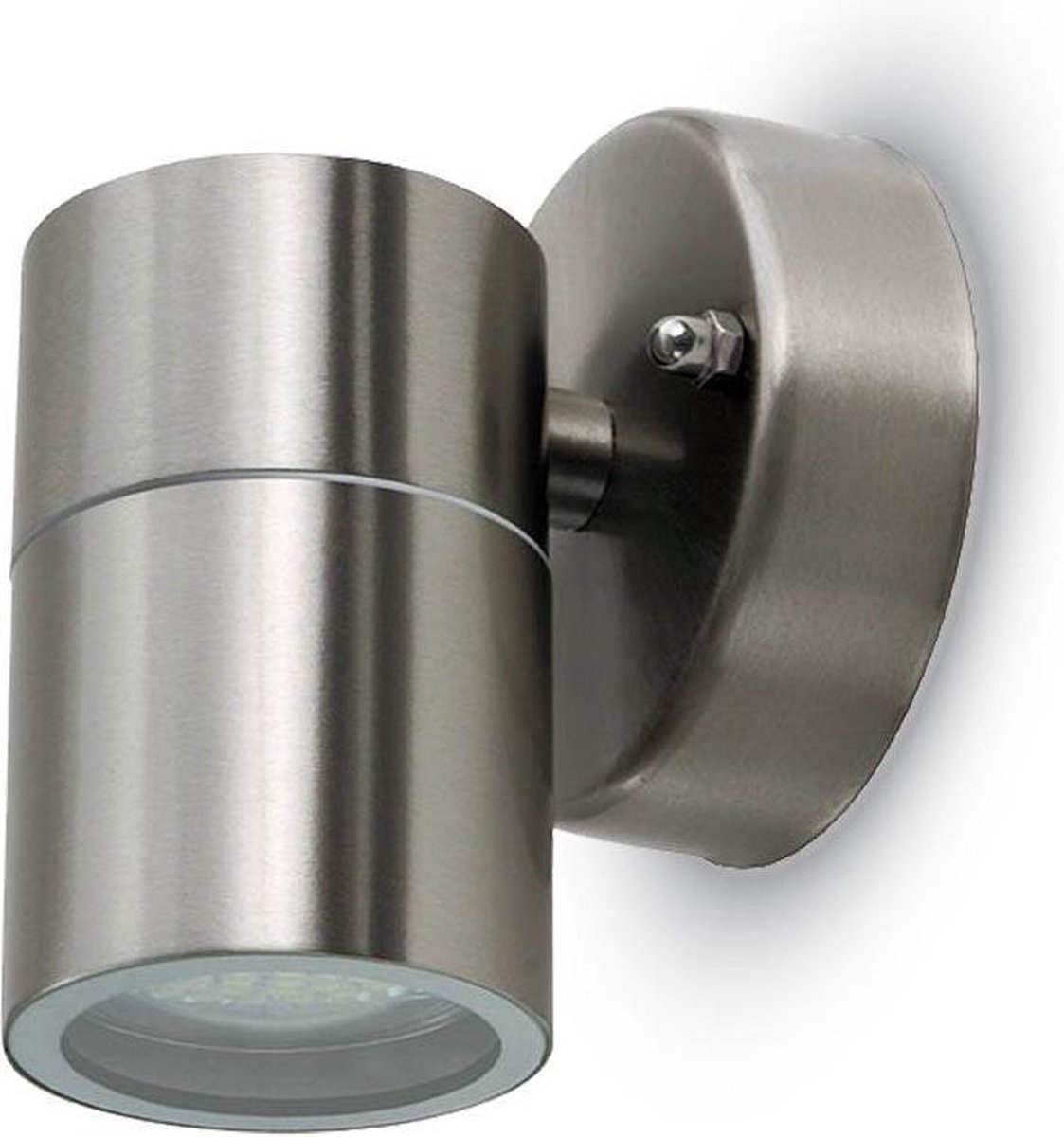 V-Tac Wandlamp RVS | 1xGU10 | IP44 | 8,5 cm hoog - 5086000