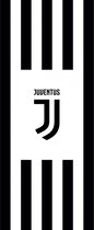 Carbotex Badlaken Juventus 70 X 140 Cm Katoen Zwart/wit