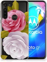 Silicone Back Case Motorola Moto G8 Power GSM Hoesje Roses