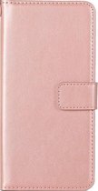 Huawei P40 hoesje book case rose goud