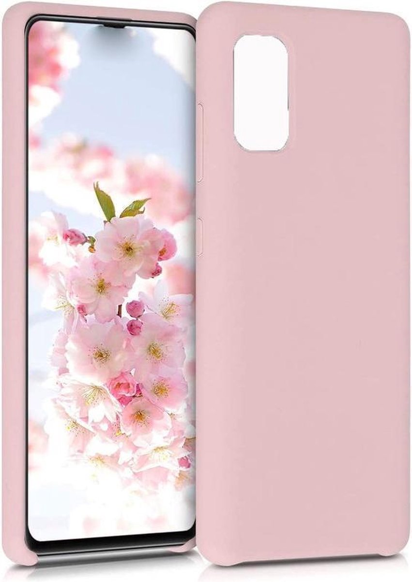 Samsung Galaxy A71 TPU siliconen hoesje zachte flexibele rubberen - licht roze