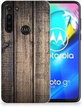 Telefoon Hoesje Motorola Moto G8 Power Leuk TPU Back Cover Steigerhout