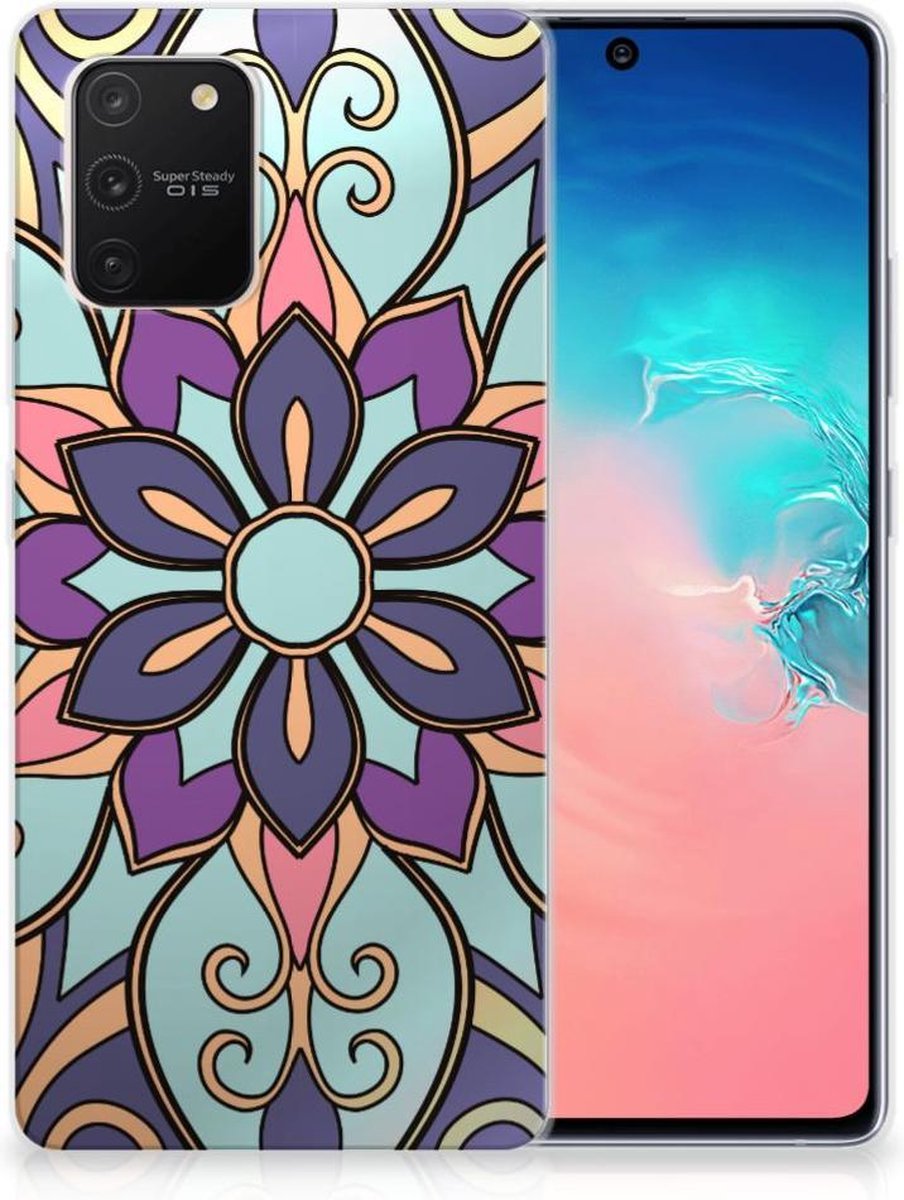 Samsung Galaxy S10 Lite TPU Case Purple Flower