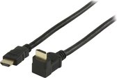 Valueline, High Speed HDMI Kabel met Ethernet HDMI connector - HDMI connector 90° gehoekt 1,5m (Zwart)