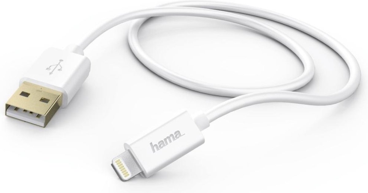 Hama USB-kabel Voor Apple IPad Lightning 1,5 M Wit