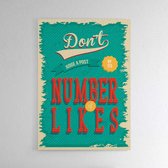 Likes - Walljar - Wanddecoratie - Poster ingelijst