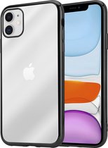 geschikt voor Apple iPhone 11 metallic bumper case - zwart