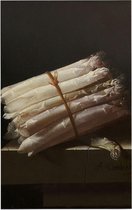 Stilleven met asperges, Adriaen Coorte - Foto op Forex - 30 x 45 cm