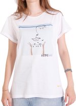 Biggdesign Faces Hope - Dames Shirts Korte Mouw - Maat S