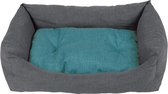 Duvo+ Mand rechthoekig stone Turquoise/grijs 85x70cm