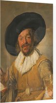 De vrolijke drinker, Frans Hals - Foto op Plexiglas - 40 x 60 cm