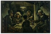 De aardappeleters, Vincent van Gogh - Foto op Akoestisch paneel - 90 x 60 cm
