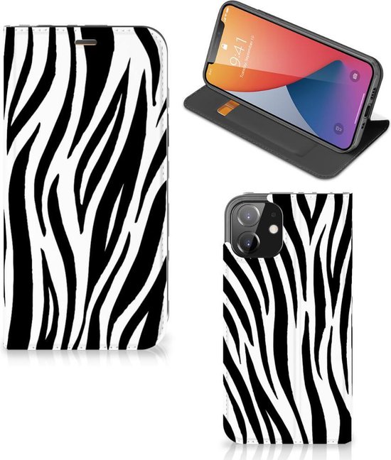 Huisdieren gen vertrekken Smartphone Hoesje iPhone 12 | iPhone 12 Pro Beschermhoesje Zebra | bol.com