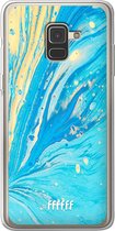 Samsung Galaxy A8 (2018) Hoesje Transparant TPU Case - Endless Azure #ffffff