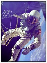 Astronaut Gemini 4 first in outer space (ruimtevaart) - Foto op Akoestisch paneel - 120 x 160 cm