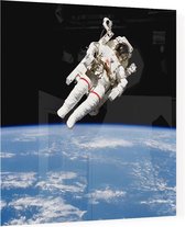 Bruce McCandless first spacewalk (ruimtevaart) - Foto op Plexiglas - 40 x 40 cm