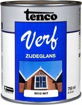 Tenco verf zijdeglans wit (RAL 9010) - 750 ml