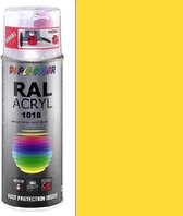 Dupli-Color acryllak hoogglans RAL 1018 zinkgeel - 400 ml.