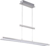 LED Hanglamp - Hangverlichting - Trion Posan - 18W - Aanpasbare Kleur - Dimbaar - Rechthoek - Mat Nikkel - Aluminium - BSE