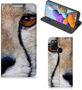Hoesje Geschikt voor Samsung Galaxy A21s Bookcase Cheetah