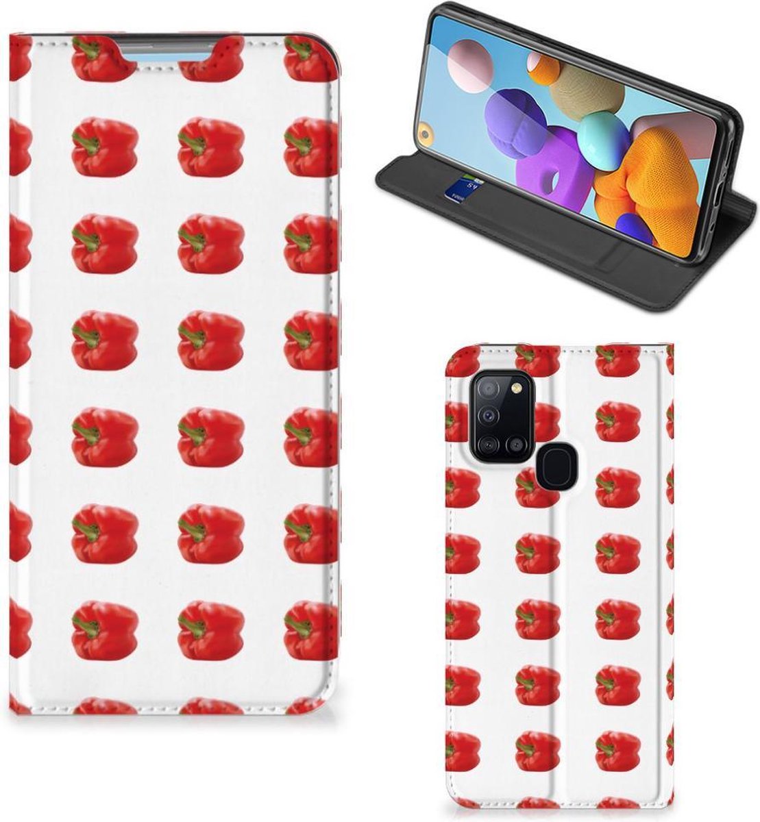 Samsung Galaxy A21s Flip Style Cover Paprika Red