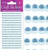 Oaktree - Stickers Diamantjes Licht Blauw (per vel) 4mm