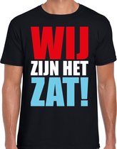 Wij zijn het zat protest t-shirt zwart voor heren - staken / protesteren / demonstreren shirt M