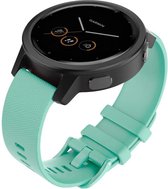 Siliconen Smartwatch bandje - Geschikt voor  Garmin Vivomove 3s silicone band - 39mm - aqua - Horlogeband / Polsband / Armband