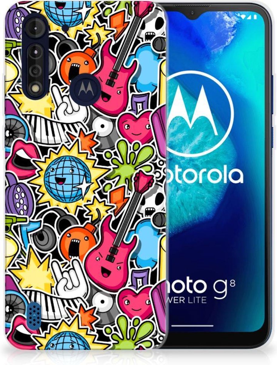 Motorola Moto G8 Power Lite Silicone Back Cover Punk Rock
