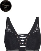 LingaDore - Anniversary Triangel BH - maat 75A - Zwart - Dames