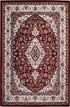 Klassiek laagpolig vloerkleed Isfahan - Rood - 120x170 cm