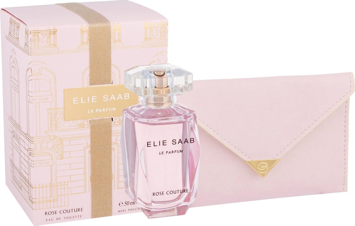 Elie Saab gift set - voor vrouwen - 2 items 50 ML eau de toilette en mooi tasje