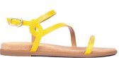 Unisa Claris geel leren dames sandaal