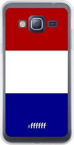 Samsung Galaxy J3 (2016) Hoesje Transparant TPU Case - Nederlandse vlag #ffffff