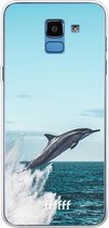 Samsung Galaxy J6 (2018) Hoesje Transparant TPU Case - Dolphin #ffffff