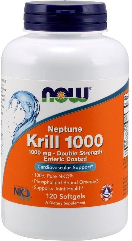 Verbanning fundament Portiek Neptune Krill Olie 1000mg - 60 Softgels - Now Foods - Visolie -  Voedingssupplement | bol.com