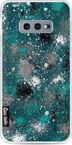 Casetastic Samsung Galaxy S10e Hoesje - Softcover Hoesje met Design - Paint Splatter Dark Green Print