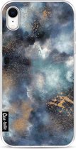 Casetastic Apple iPhone XR Hoesje - Softcover Hoesje met Design - Smokey Dark Marble Print