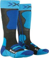 X-socks Skisokken Junior Polyamide Antraciet/blauw Mt 31-34
